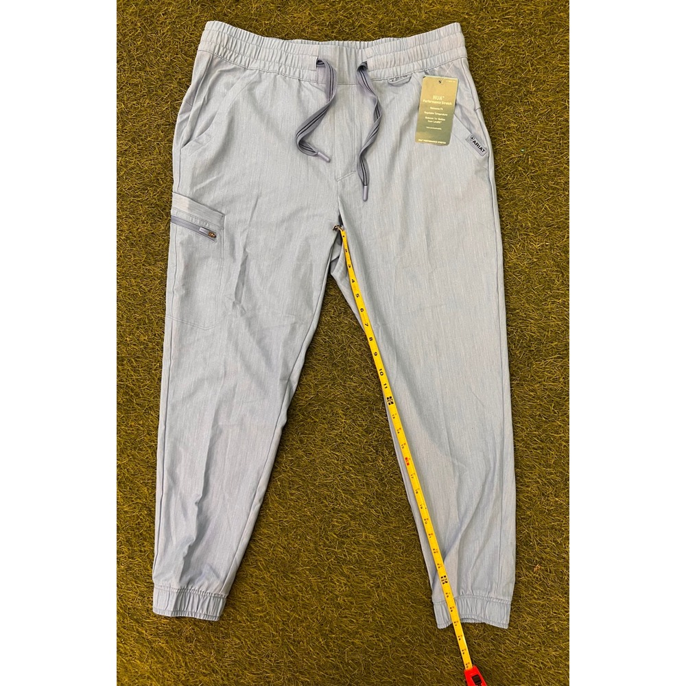 Ariat Blackwell Scrub Pants Women Large Light Blue Heather NUA Jogger 10039956 - Picture 3 of 15
